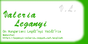 valeria leganyi business card